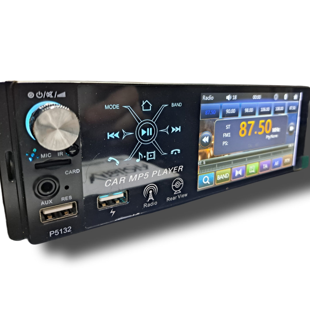 Blurred Vision Audio (1)BV-MP5-P5132BT Single Din Touchscreen With (4) BV SX-A620 6.5 Speakers Package