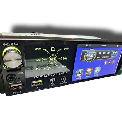 Blurred Vision Audio (1)BV-MP5-P5132BT Single Din Touchscreen With (4) BV SX-A620 6.5 Speakers Package