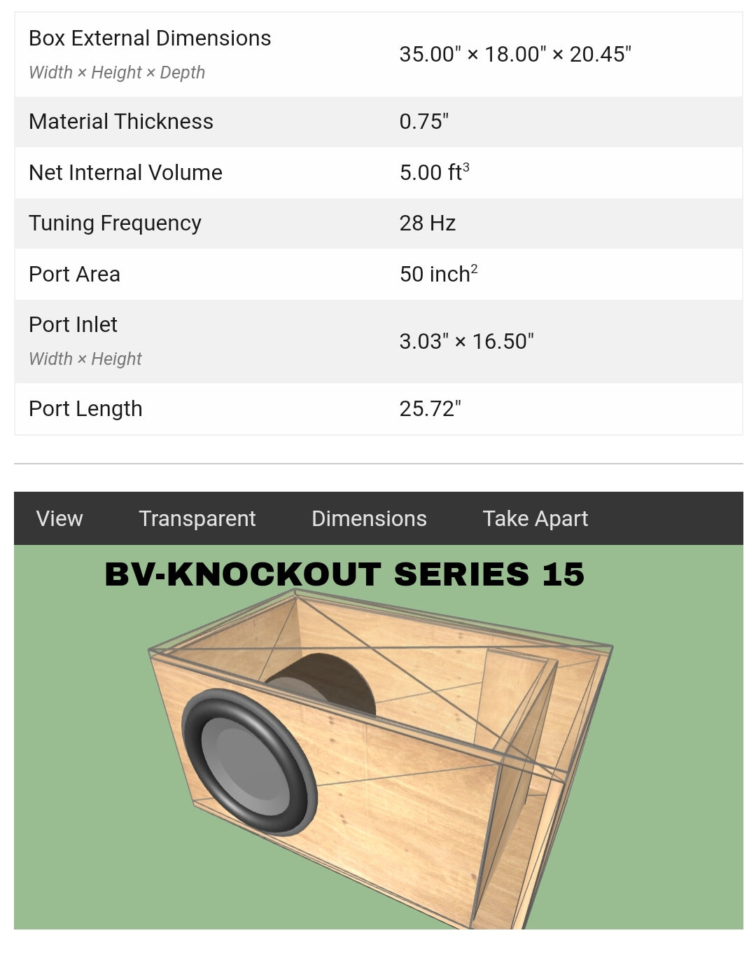 Blurred Vision Audio KNOCKOUT SERIES 15" (D2)